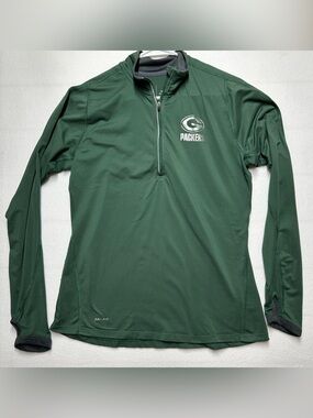 Nike Women’s Medium Green Bay Packers Dri-Fit 1/4 Zip Pullover